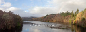 Loch Faskally with rainbow