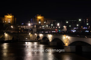 Pont d'Iena and Trocadero at night