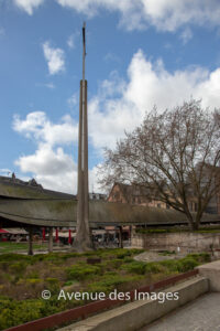 Cross marking the location where Joan of Arc was burnt at the stake