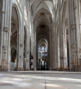 Interior of Saint-Ouen abbey, Rouen