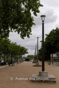 The quai D'Orsay taken from the entrance to the Paris sewer museum