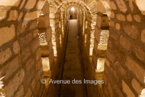 A large excavation in the catacombs