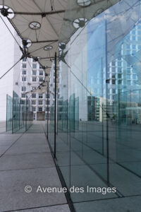 Glass wall at the Grande Arche