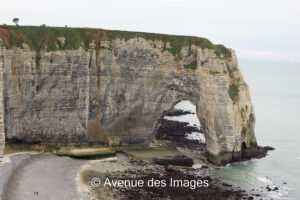 Falaise d'Amont Etretat, Manche, France at low tide