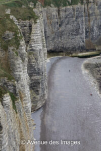 El Karvis beach from the Falaise d'Aval Etretat