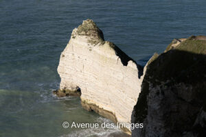 La Falaise d'Amont in the sun at Etretat, Normandy France